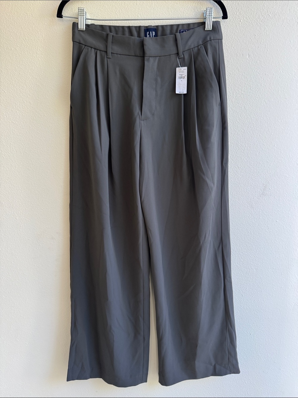Gap 365 High Rise Trouser Pants Women’s 4 Charcoal Gray NWT